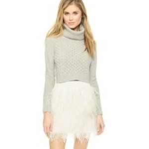 Club Monaco turtleneck crop sweater